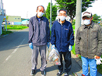 町内会活動への参加(ゴミ拾い)